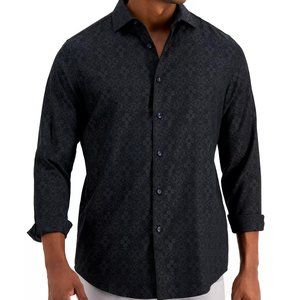 Afani Mens Relaxed fit Medallion-Print Shirt - Size XL